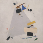 Abstracionismo, K. Malevich, Suprematismo din&acirc;mico, 1915