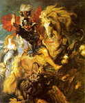 Barroco, P. P. Rubens, S&atilde;o Jorge e o Drag&atilde;o, 1606