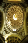 Barroco, arquiteto F. Borromini, c&uacute;pula de San Carlo alle quattro fontane, Roma, 1665-68