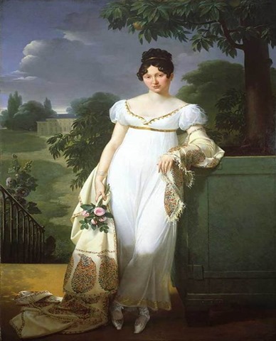 Blondel, Merry-Joseph - Portrait of F�licit�-Louise de Durfort, Mar�chale de Beurnonville - 1808 - Private collection