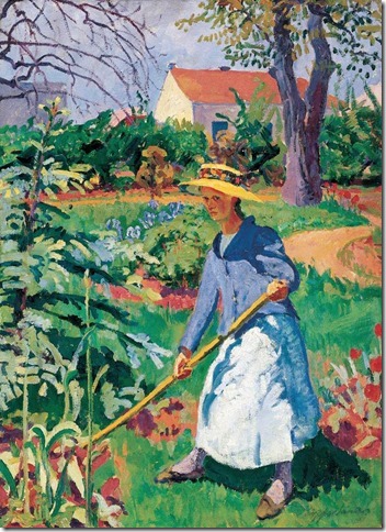 Ziffer, S�ndor - Woman in the Garden - c.1912 - Private collection